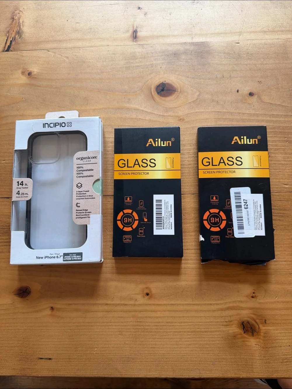 Incipio case for iPhone 13 Pro Max with screen protectors